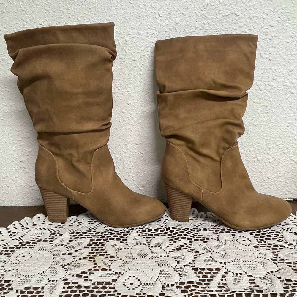 XOXO slouch boots.